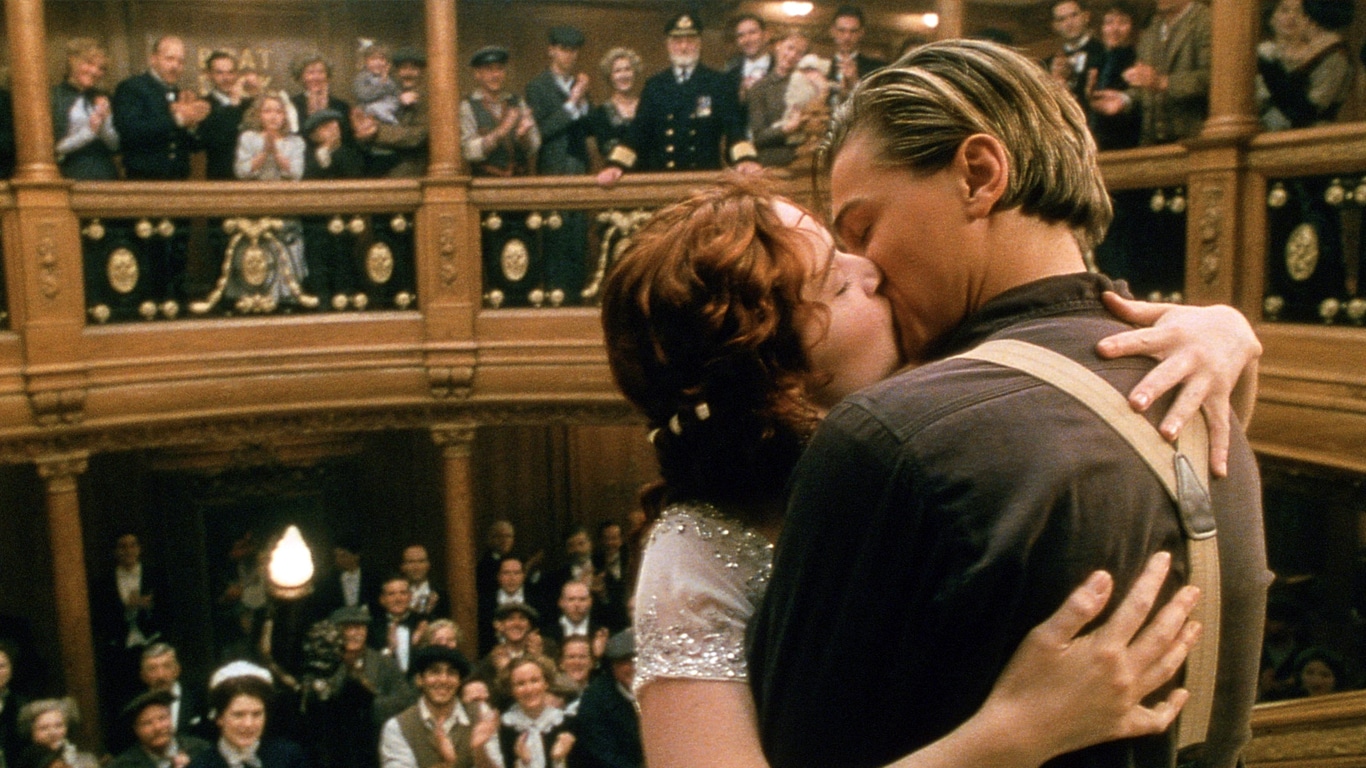 Titanic-Jack-e-Rose James Cameron economizou R$ 5 milhões em Titanic recusando atores altos