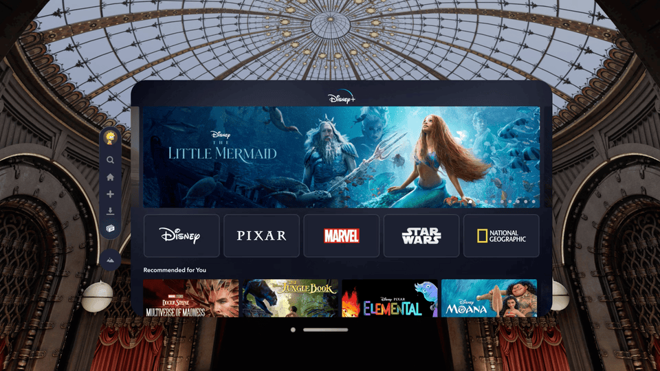 DisneyPlus_3D Disney+ e Apple Vision Pro: O futuro do streaming em 3D chegou