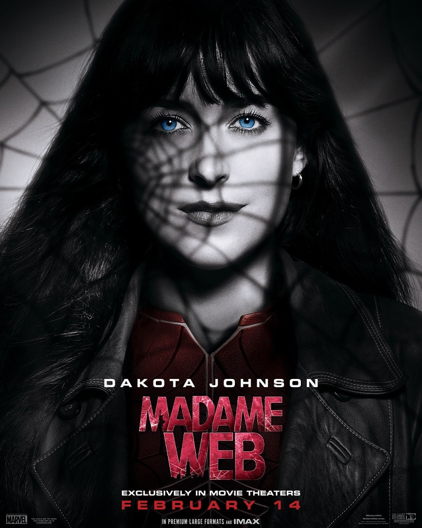 Madame-Teia-Dakota-Johnson Pôsteres de Madame Teia desmascaram protagonistas, menos um