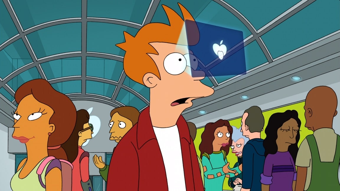 eyePhone-Futurama Criador do Meme de Futurama viveu a cena em loja da Apple