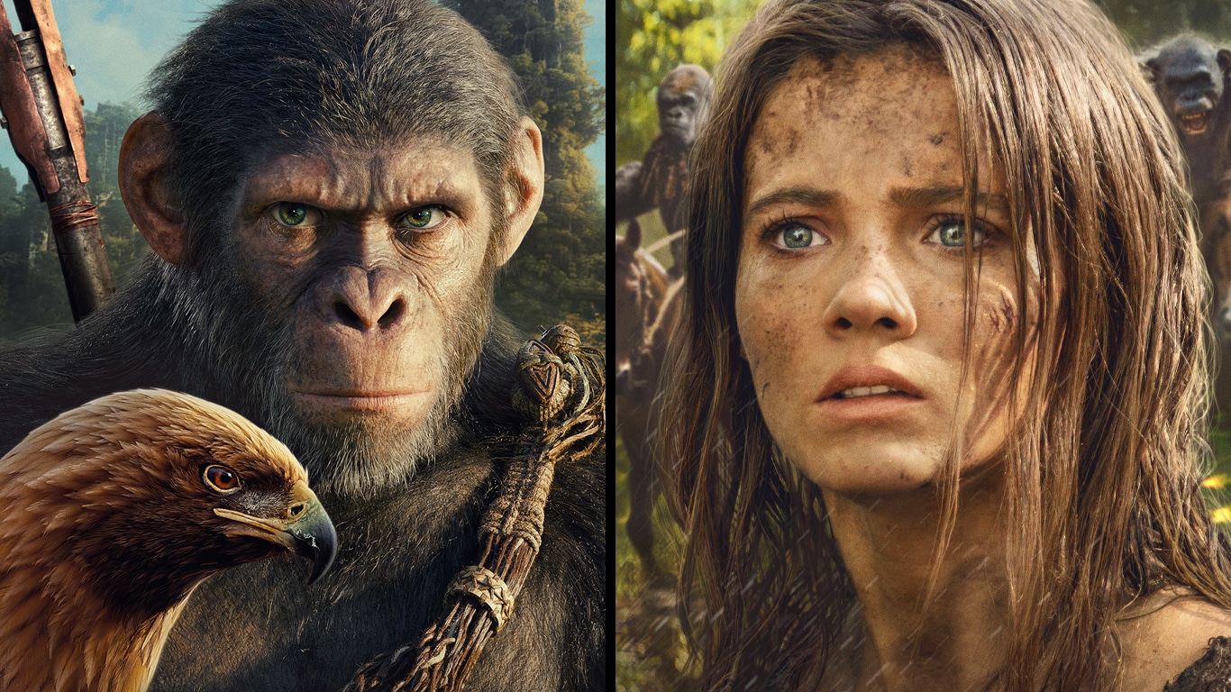 Planeta-dos-Macacos-O-Reinado-2 Planeta dos Macacos entra em uma nova Era no trailer de 'O Reinado'