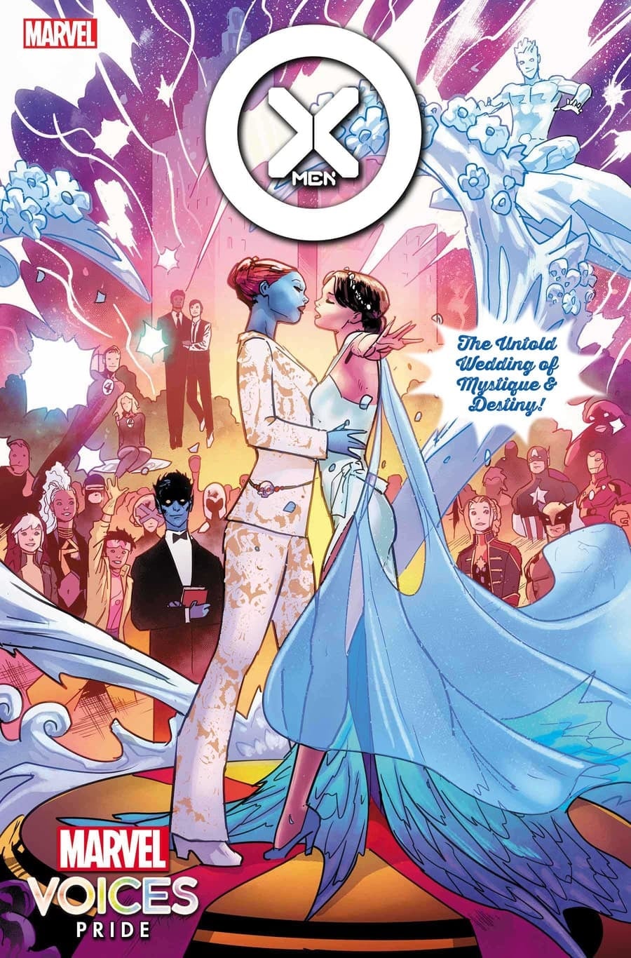 Quadrinhos-Casamento-Mistica-e-Sina Marvel anuncia casamento de Mística e Sina no Mês do Orgulho