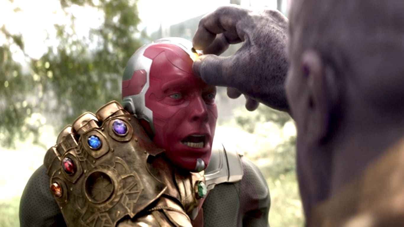 Thanos-matando-Visao-em-Vingadores-Guerra-Infinita Paul Bettany conta o que realmente aconteceu na cena em que Thanos mata o Visão