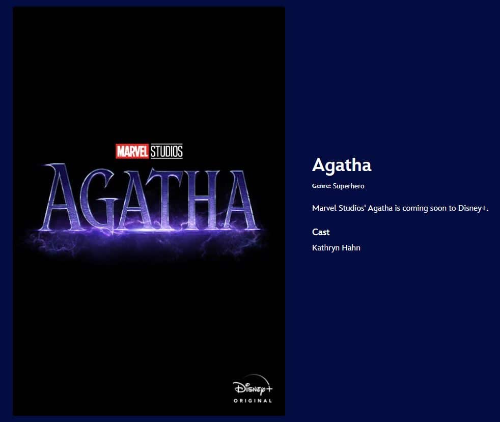 Agatha-DisneyPlus Agatha: série derivada de WandaVision muda o título pela 3ª vez