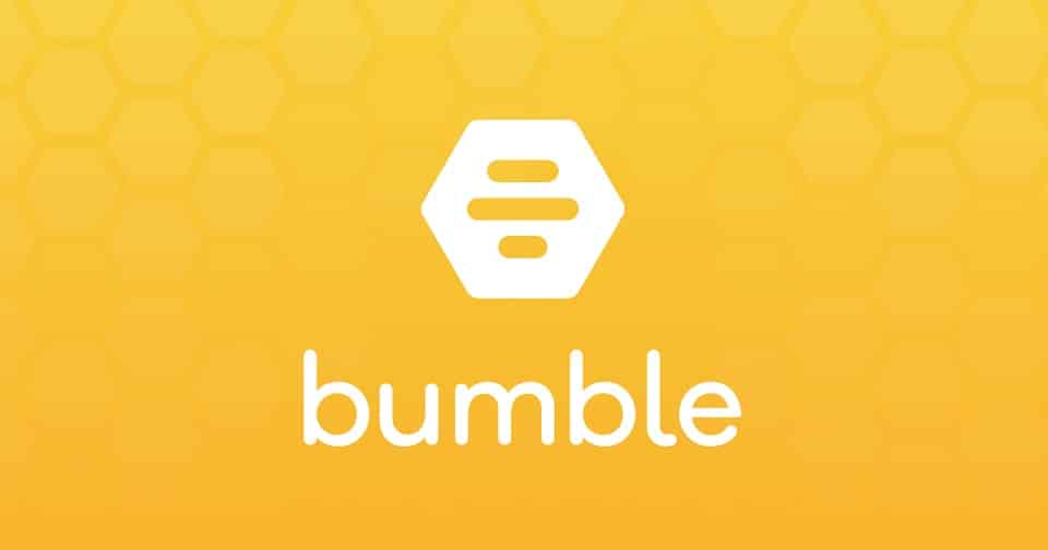 Bumble-logo Lily James vai estrelar filme sobre o Bumble, app de namoro