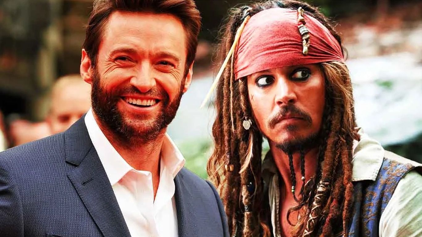 Hugh-Jackman-e-Johnny-Depp A quase escalação de Hugh Jackman em Piratas do Caribe