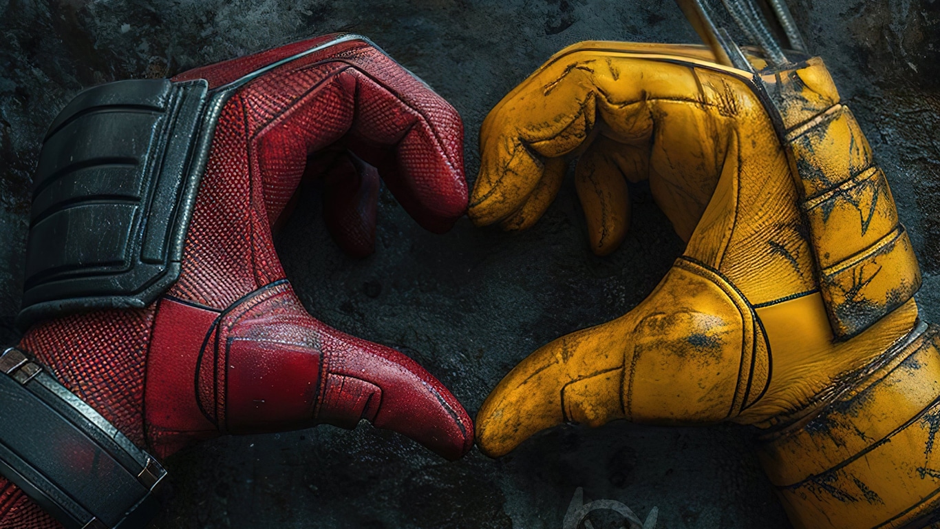 Maos-Deadpool-e-Wolverine Arte oficial de Deadpool & Wolverine taz Variantes inesperadas