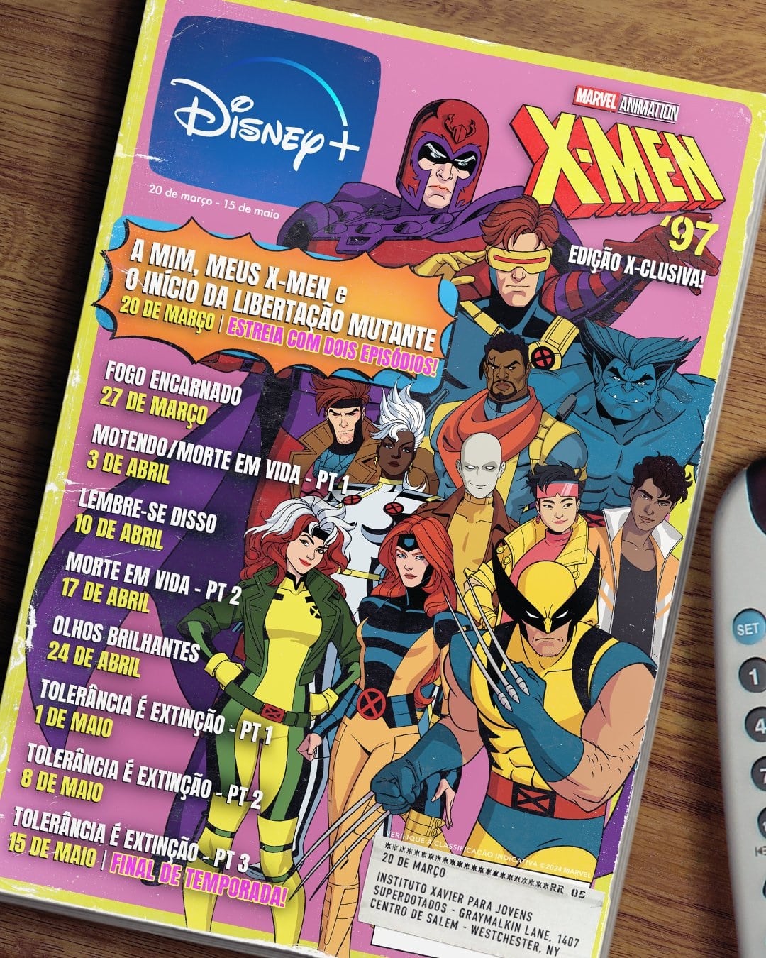 Poster-X-Men-97-titulos-dos-episodios Disney+ revela títulos em português dos episódios de X-Men '97