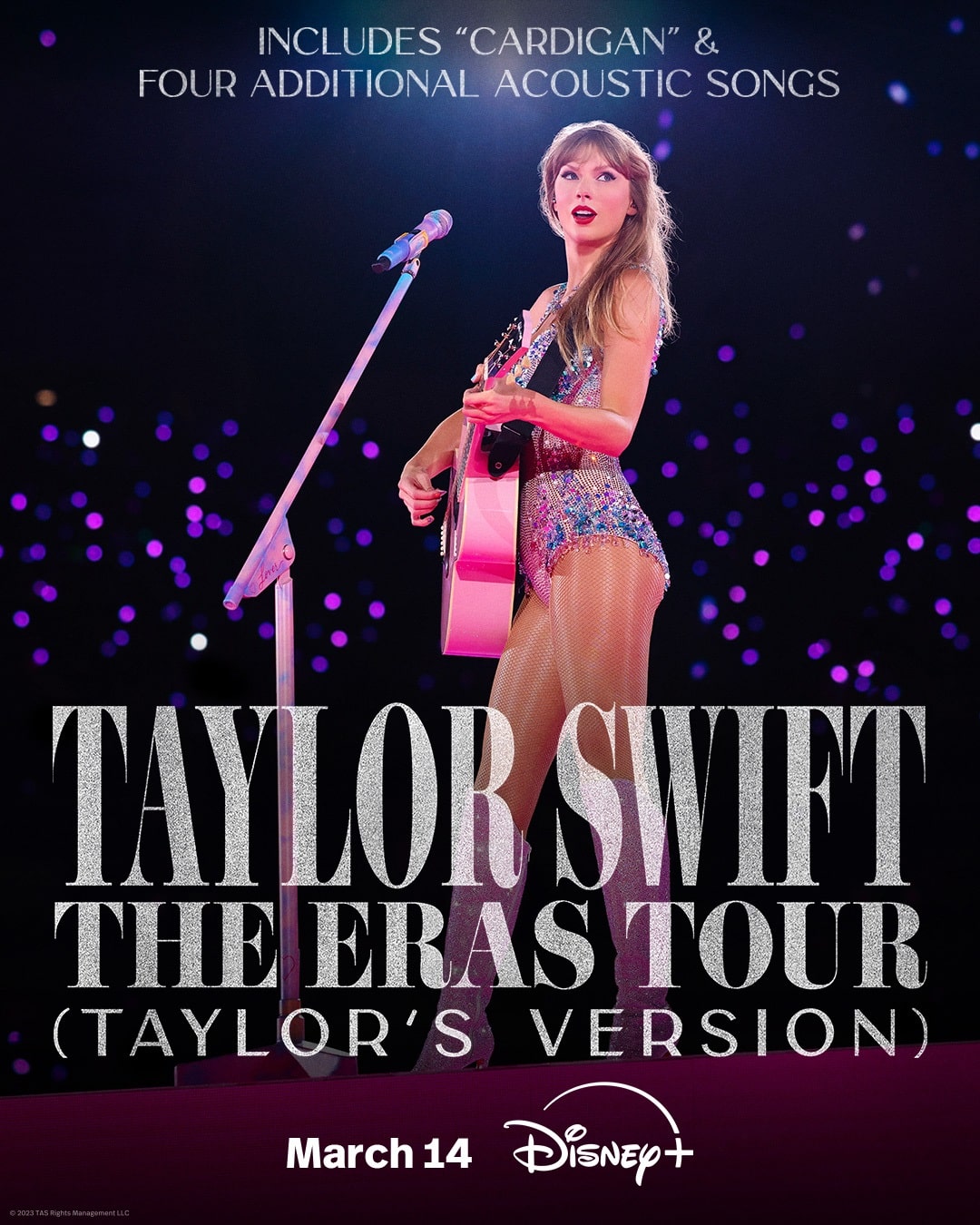 Taylor-Swift-The-Eras-Tour-poster Disney+ muda data de Taylor Swift: The Eras Tour e lança trailer