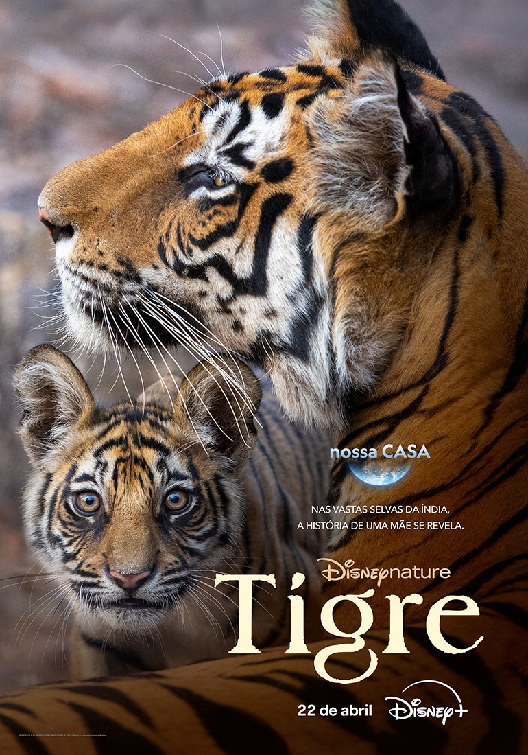 Tigre-Disneynature-Poster Disney+ lança trailer de 'Tigre', novo documentário da Disneynature