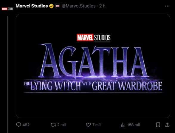 Agatha-The-Lying-Witch-with-Great-Wardrobe-Logo Marvel deleta post sobre Agatha: Erro ou estratégia de marketing?