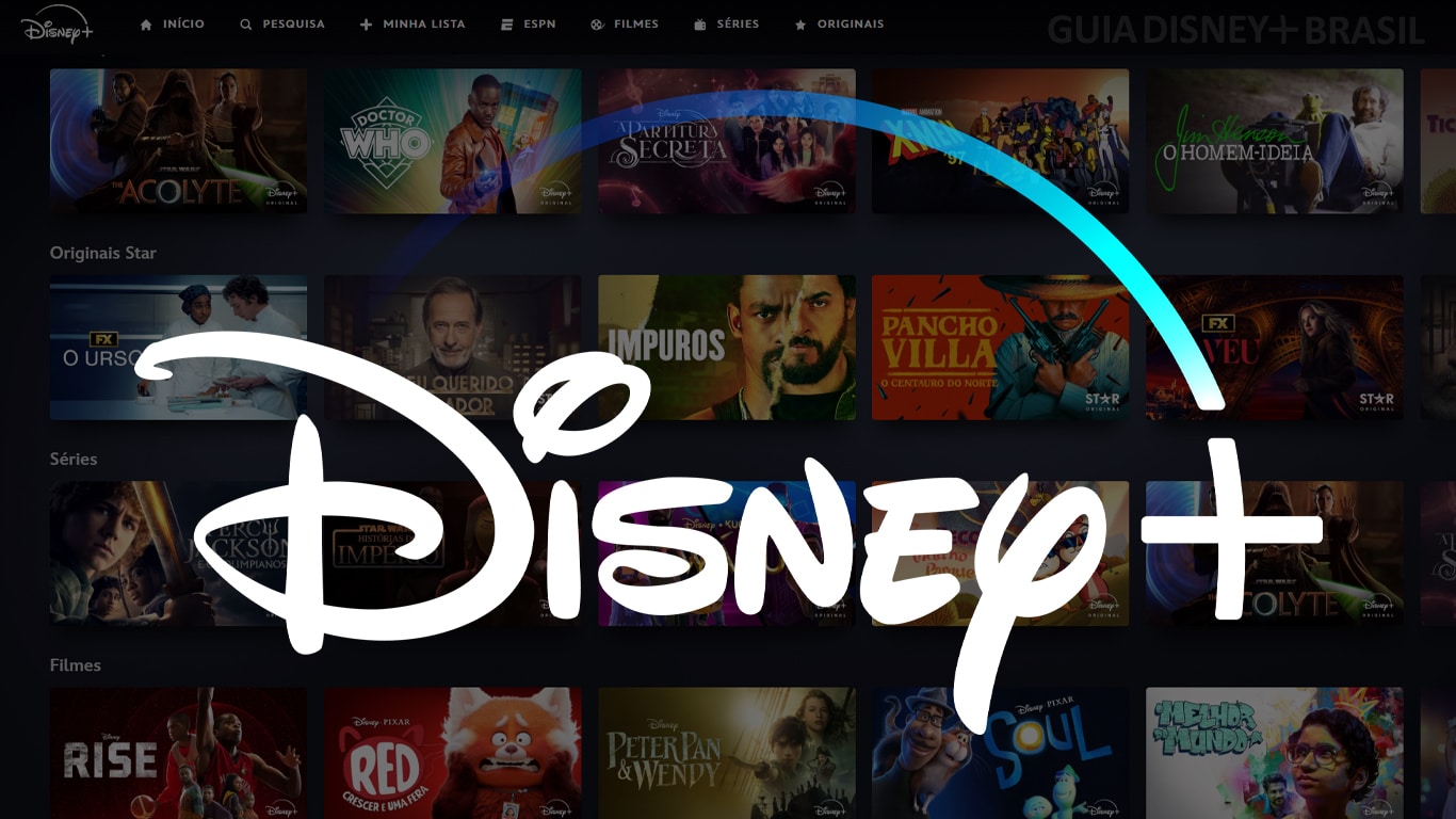 Disney-Plus-Logo-com-Conteudos Listão com TODOS os filmes, séries e curtas do Novo Disney+