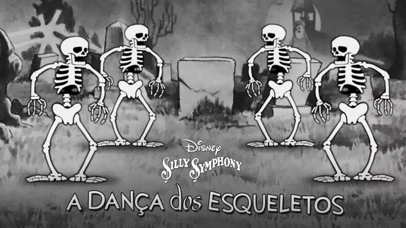 A-Danca-dos-Esqueletos-Disney Desde 1927: Conheça os 50 Desenhos mais antigos do Disney+