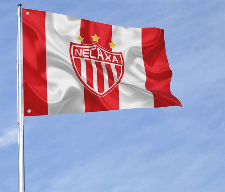 Club-Necaxa-Bandeira Bem-Vindos ao Wrexham terá versão com time da América Latina