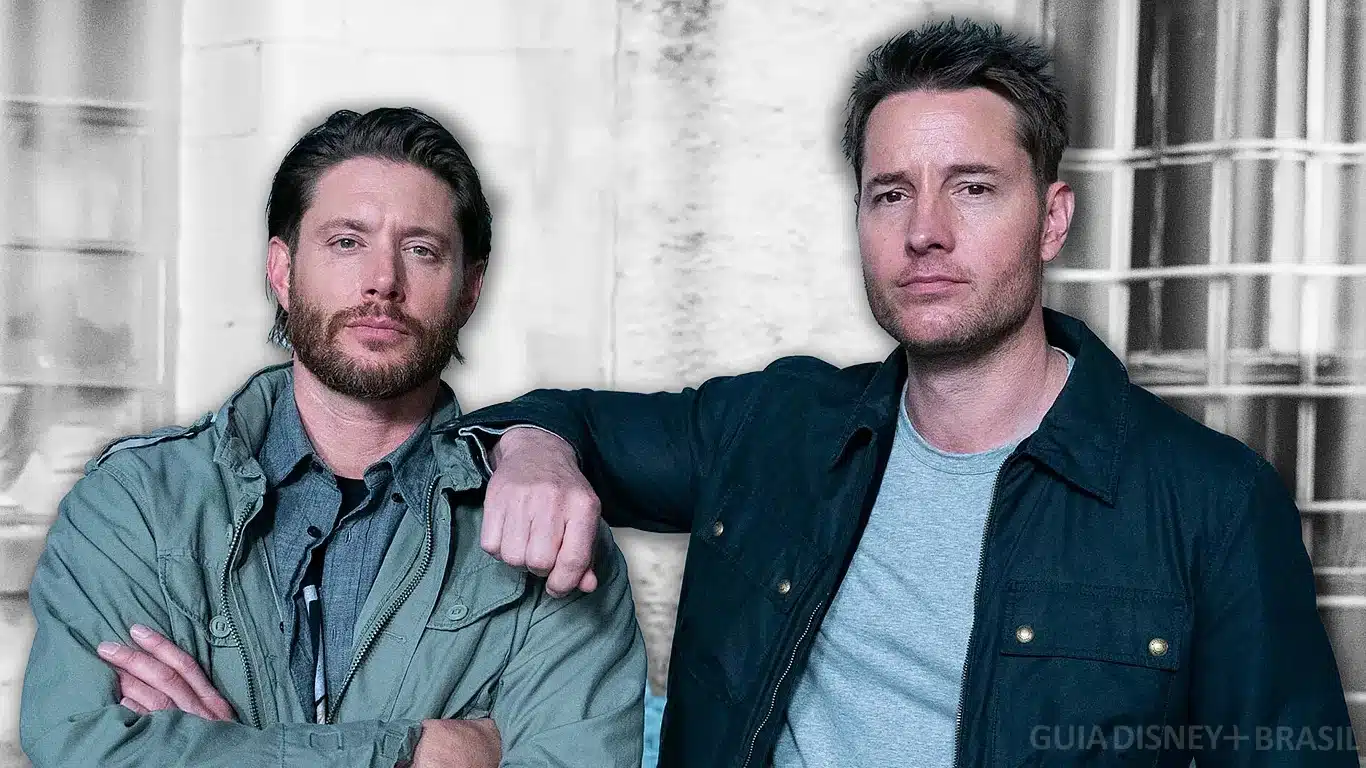 Jensen-Ackles-e-Justin-Hartley Jensen Ackles confirmado na 2ª temporada de O Rastreador