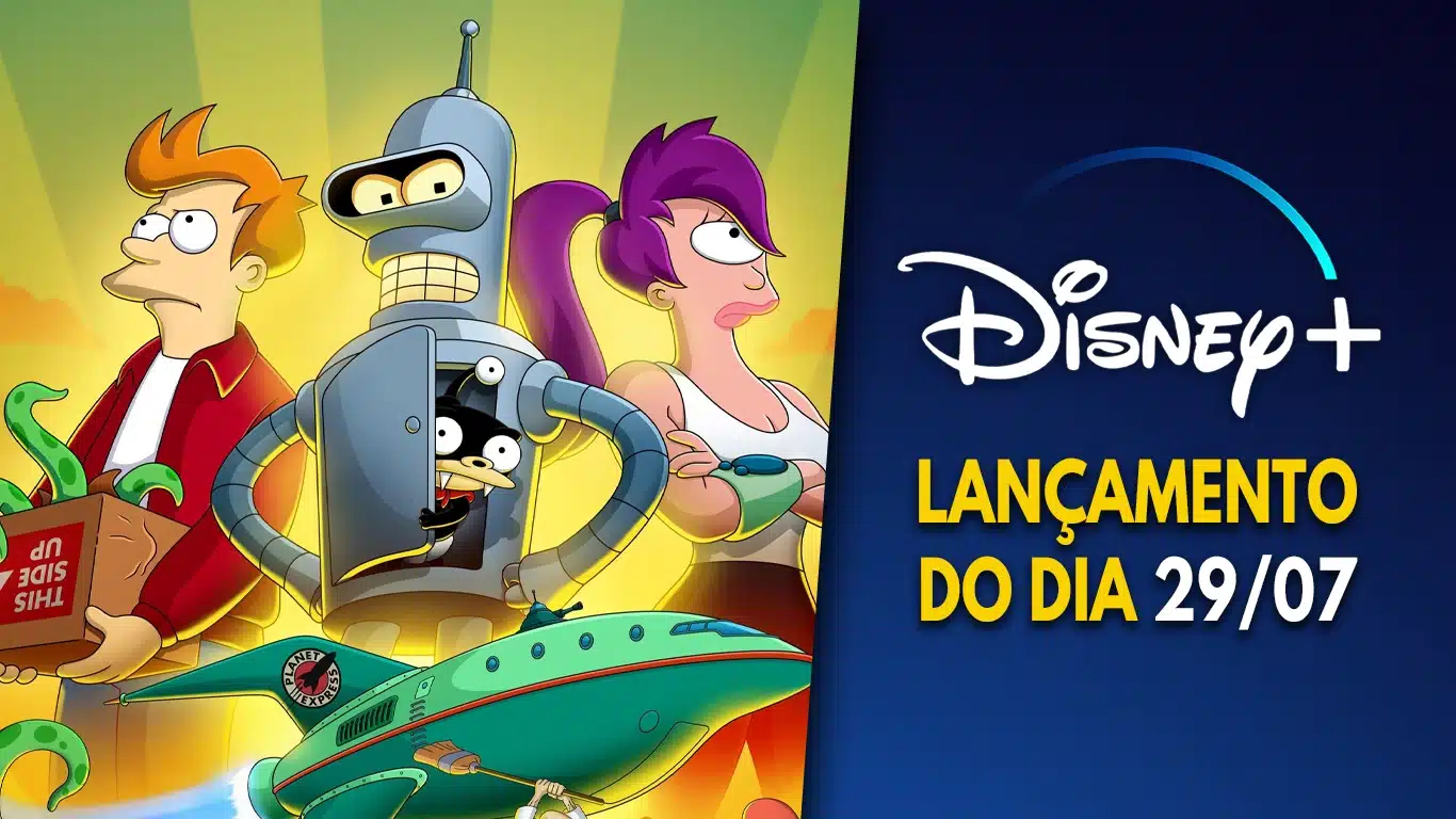 Lancamentos-DisneyPlus-do-dia-29-07-2024 Estreou hoje a 12ª temporada da série Futurama