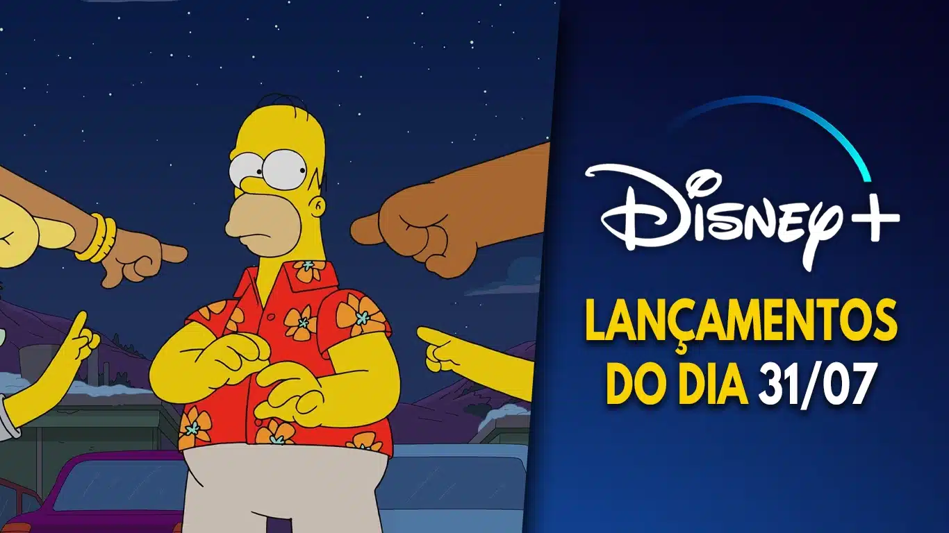 Lancamentos-DisneyPlus-do-dia-31-07-2024 Temporada 35 de Os Simpsons, Extras de Descendentes 4 e mais hoje no Disney+