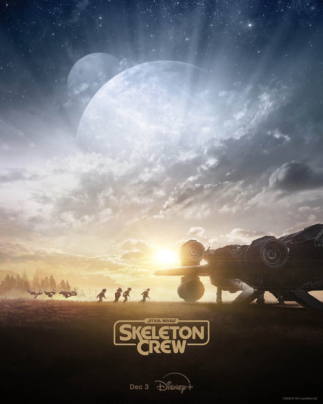 Skeleton-Crew-Poster Star Wars: Skeleton Crew | Trailer apresenta o Jedi de Jude Law; assista!