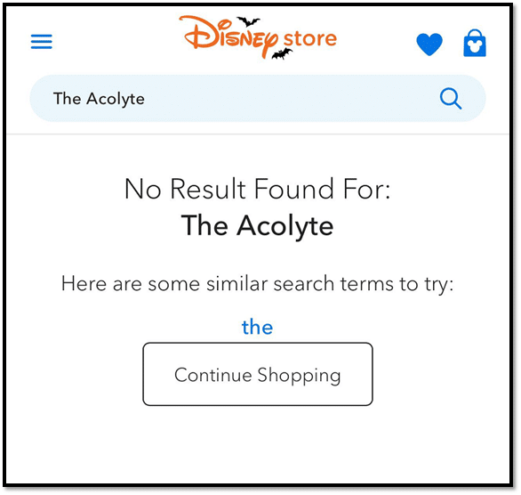 image-17 Após cancelamento, Disney Store remove produtos de The Acolyte