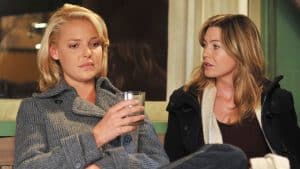 Katherine Heigl e Ellen Pompeo em Grey’s Anatomy