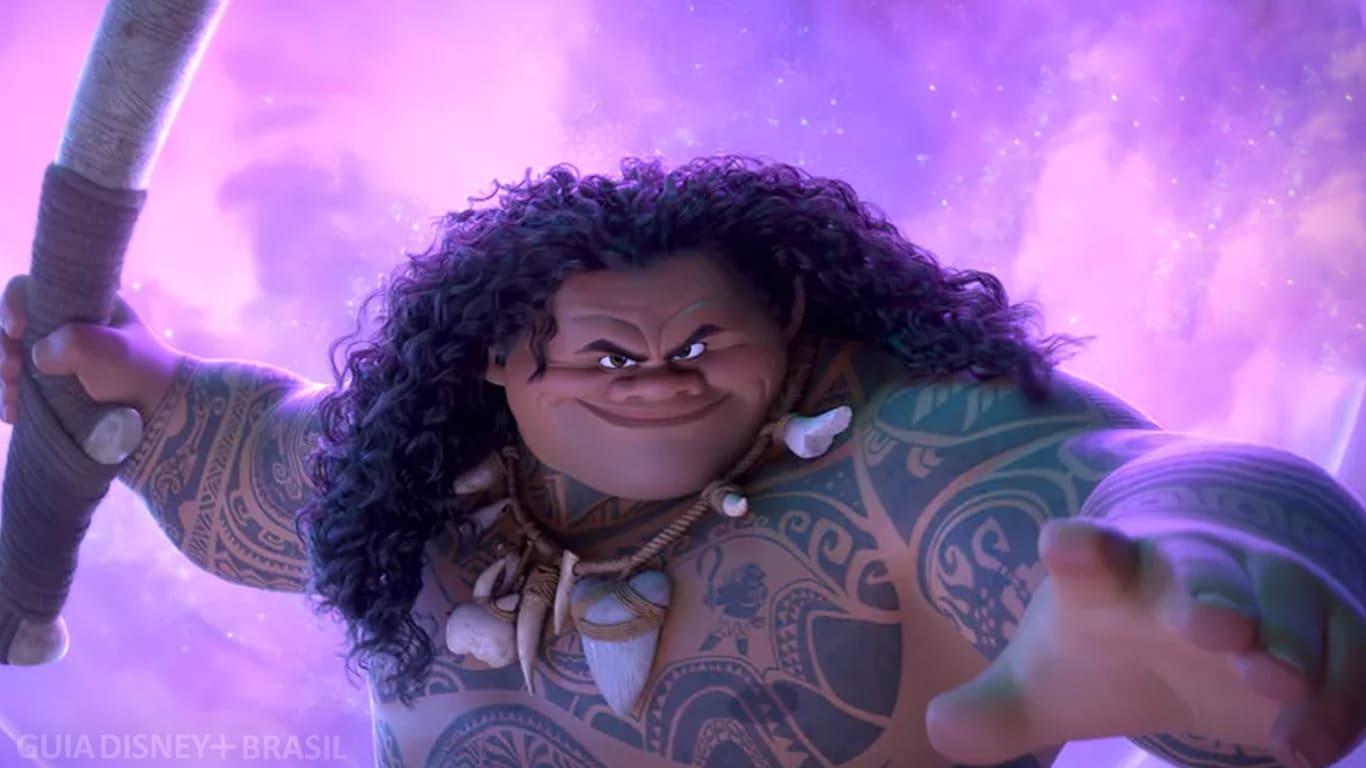 Maui-Moana-2 Dwayne Johnson explica como Maui questiona a masculinidade em Moana 2