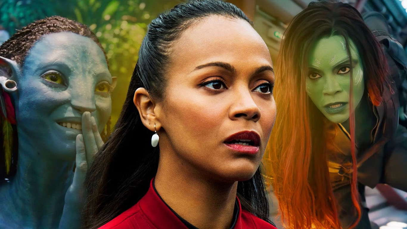 Zoe-Saldana Zoë Saldaña lamenta falta de mulheres à frente de filmes como James Bond