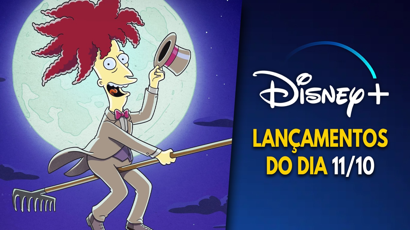 Lancamentos-Disney-Plus-do-dia-11-10-2024 Crossover dos Simpsons, Sr. Crocket e Expedição Amazônia hoje no Disney+