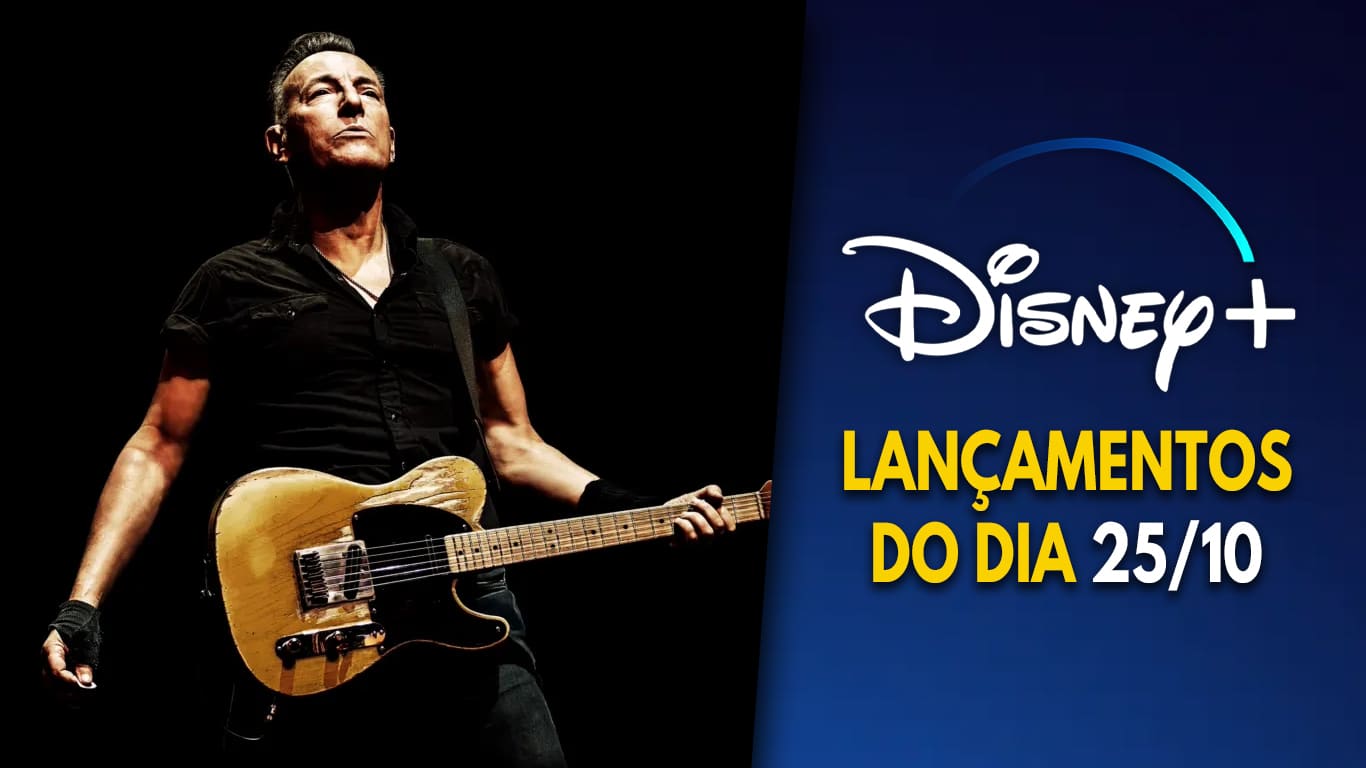 Lancamentos-Disney-Plus-do-dia-25-10-2024 Filme dos Vizinhos Green e Especial de Bruce Springsteen estrearam hoje