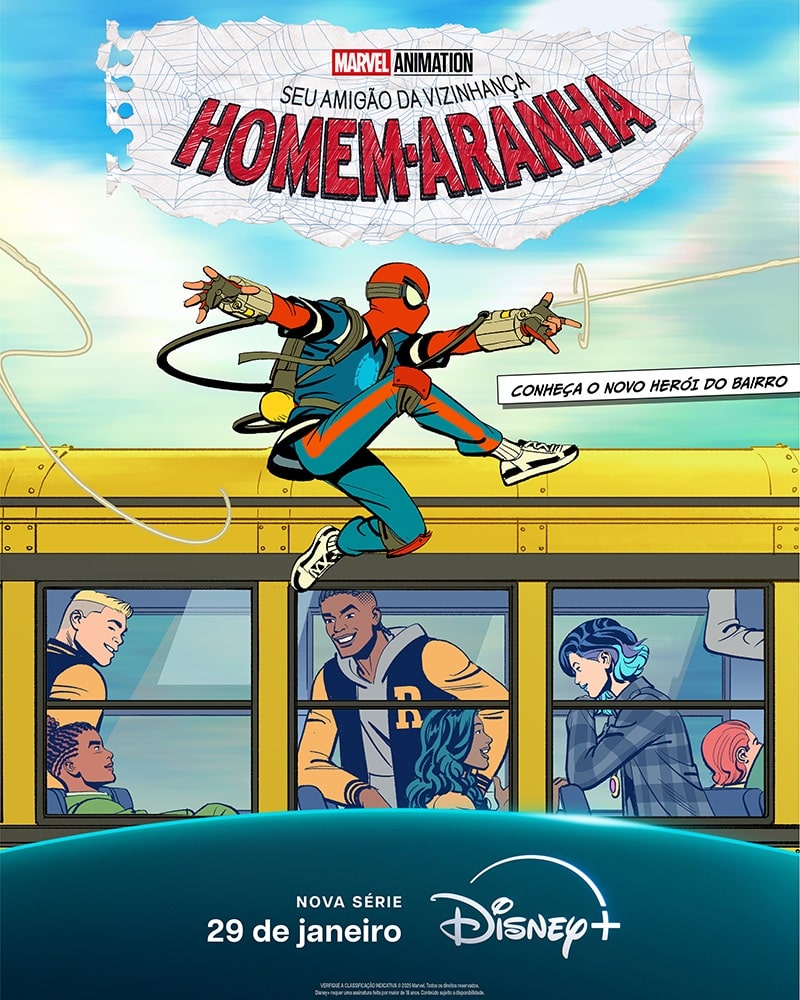 Homem-Aranha-Seu-Amigao-da-Vizinhanca-Poster Marvel apresenta a jornada do Homem-Aranha adolescente em "Seu Amigão da Vizinhança"