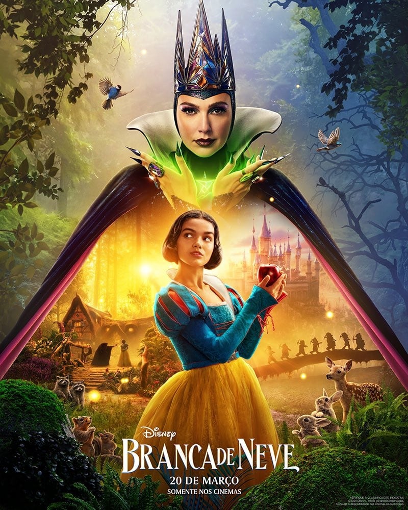 Poster-Branca-de-Neve Gal Gadot rouba a cena como Rainha Má no novo trailer de Branca de Neve