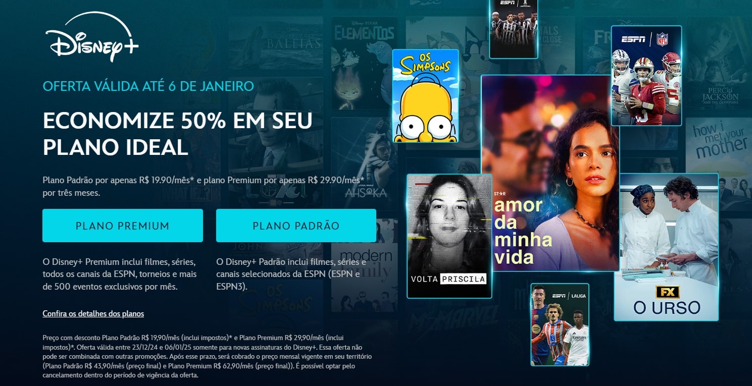 Promocao-Disney-Plus Disney+ lança promoção de 50% de desconto na assinatura por tempo limitado