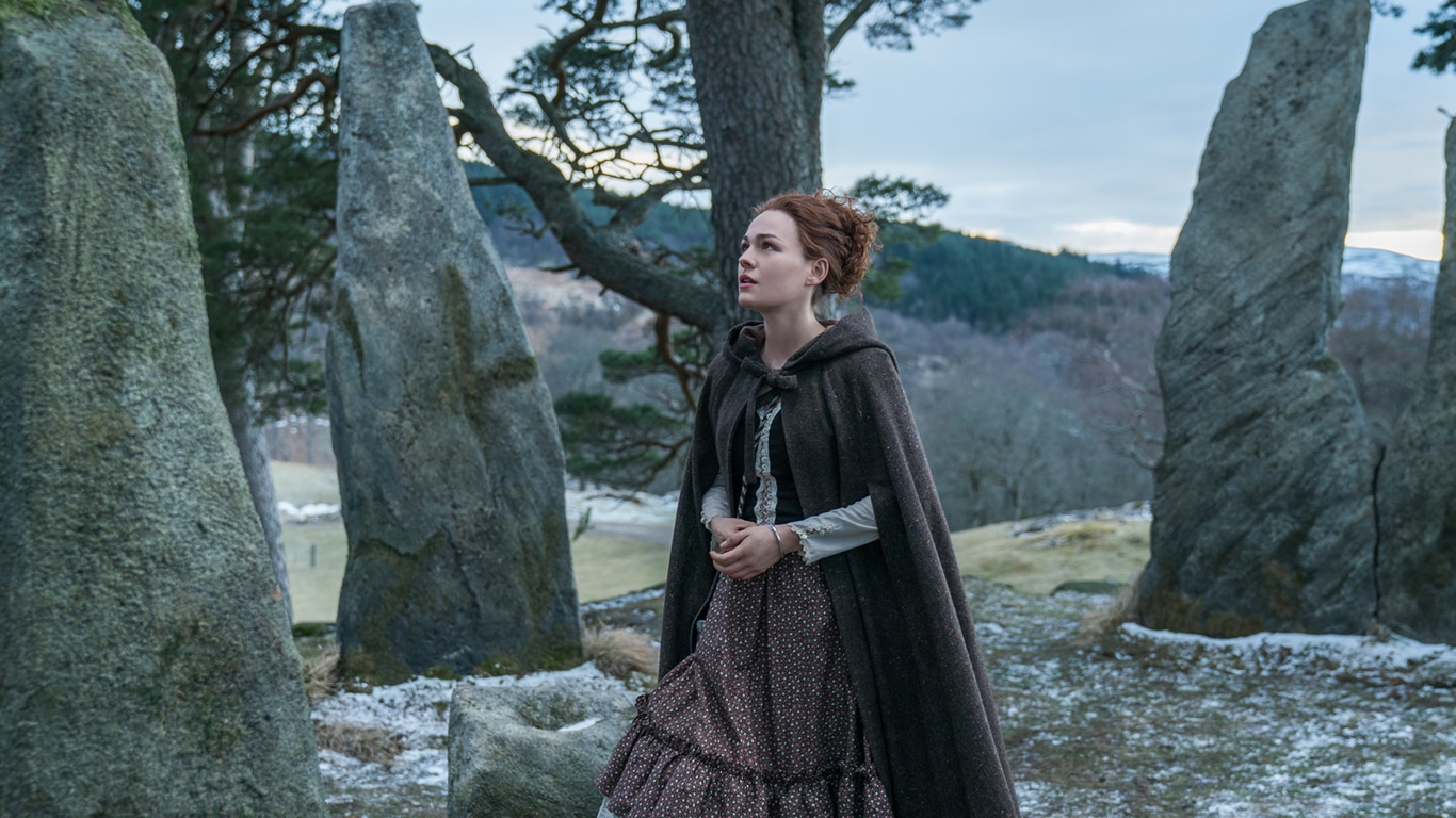 Brianna-em-Craigh-na-Dun Onde fica Craigh na Dun? É possível visitar o círculo de pedras de Outlander?