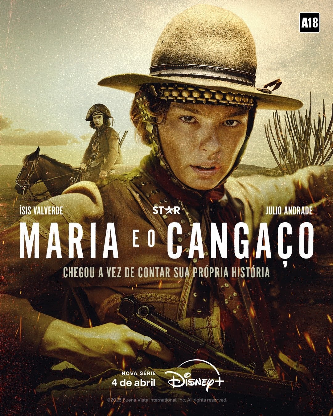 Maria-e-o-Cangaco-Poster Maria e o Cangaço: Disney+ lança trailer inédito e confirma data de estreia da série com Isis Valverde