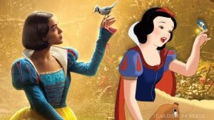 Comparação Branca de Neve live-action e animação