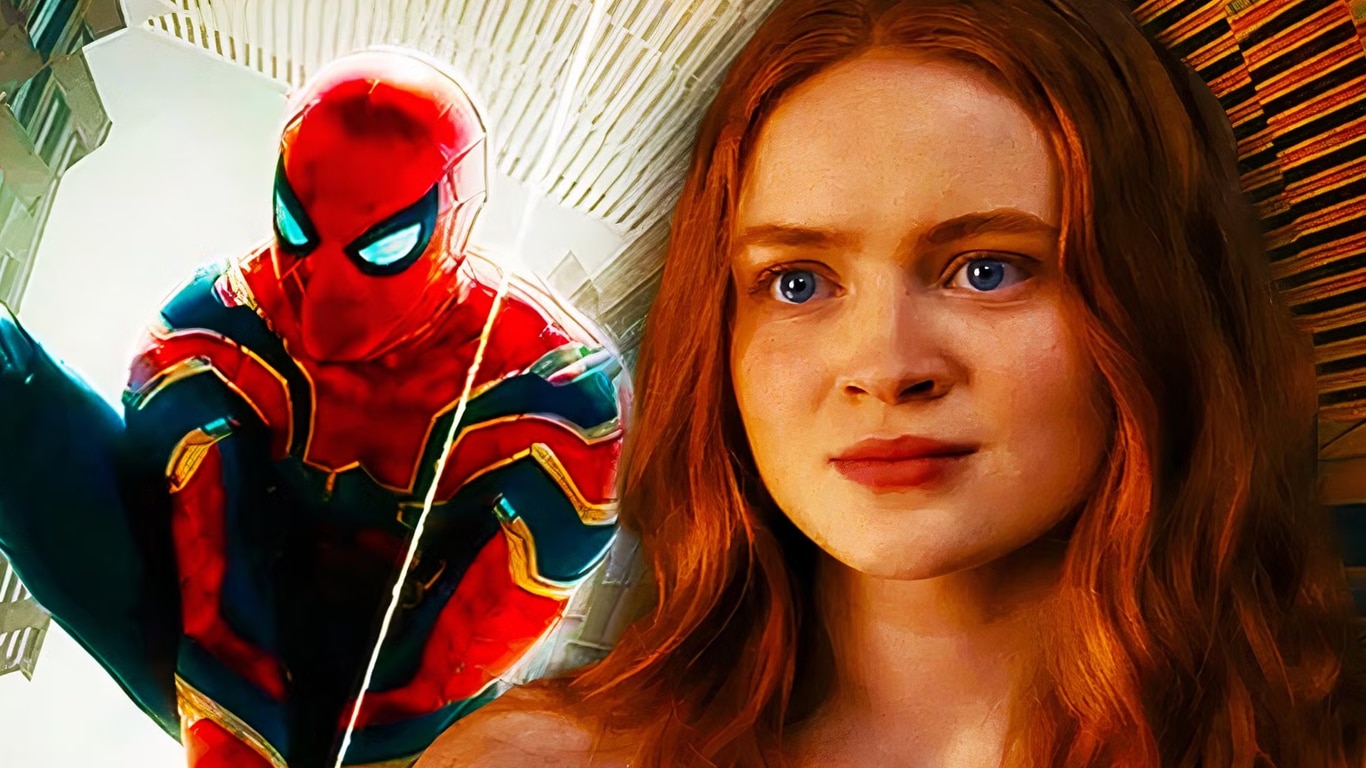 Homem-Aranha-e-Sadie-Sink Sadie Sink faz piada sobre seu papel em Homem-Aranha 4 e deixa fãs curiosos