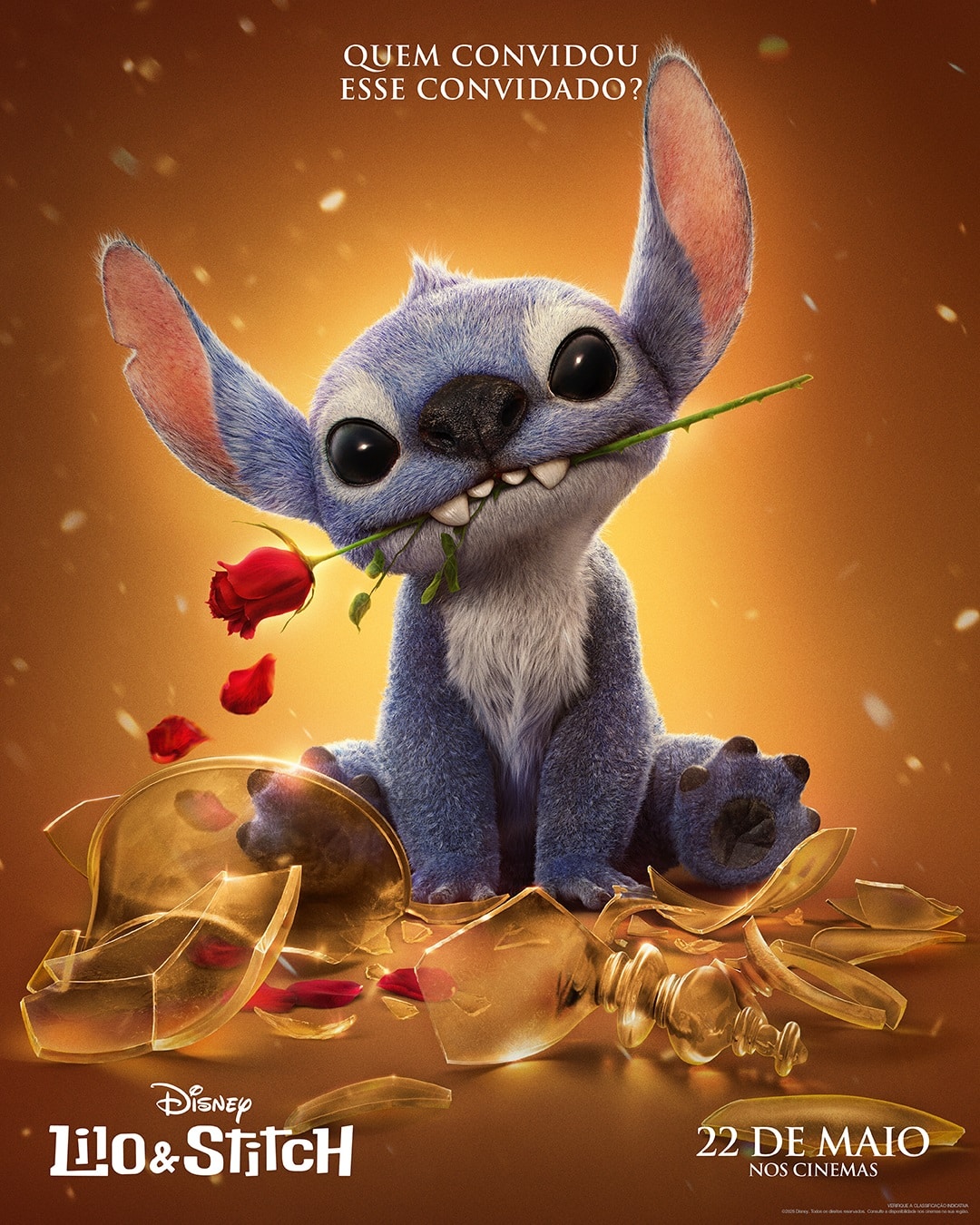 Lilo-Stitch-Poster-A-Bela-e-a-Fera Stitch invade cenários de Branca de Neve, Aladdin, Cinderela e A Bela e a Fera em campanha do live-action