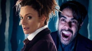 Michelle Gomez e Sacha Dhawan em Doctor Who