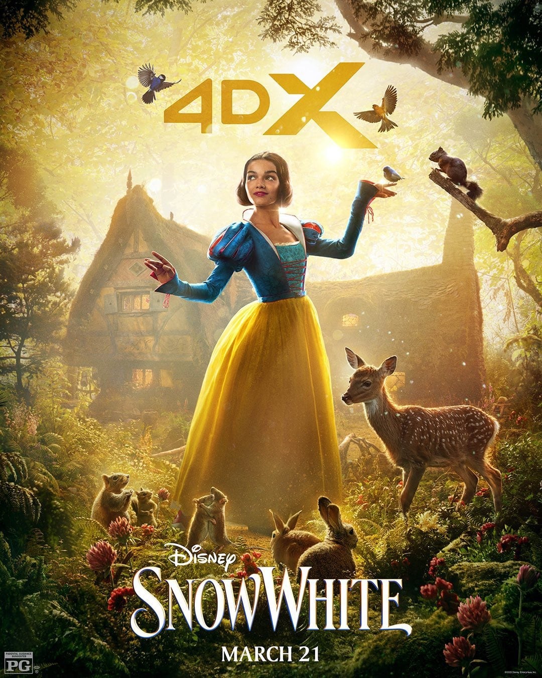 Poster-Branca-de-Neve-4DX Clipe inédito e ingressos à venda: Branca de Neve se prepara para estreia nos cinemas