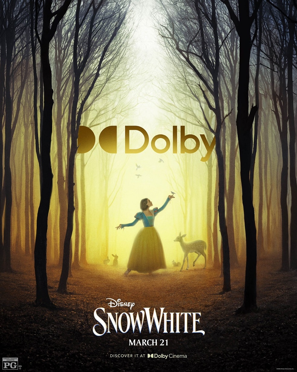 Poster-Branca-de-Neve-Dolby Clipe inédito e ingressos à venda: Branca de Neve se prepara para estreia nos cinemas