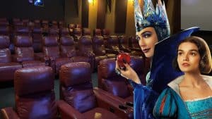 Branca de Neve Cinema vazio
