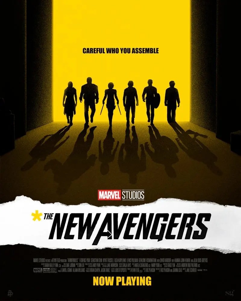 Comparação oficial: Marvel mostra qual Thunderbolt substitui cada Vingador original Poster-Thunderbolts-e-Vingadores Comparação oficial: Marvel mostra qual Thunderbolt substitui cada Vingador original