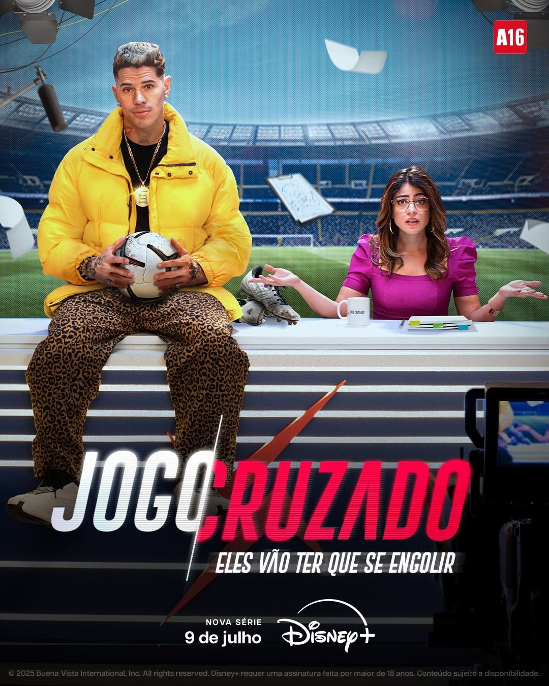 Com Bebeto e Cafu, 'Jogo Cruzado' ganha trailer oficial e data de estreia no Disney+ Jogo-Cruzado-Poster Com Bebeto e Cafu, 'Jogo Cruzado' ganha trailer oficial e data de estreia no Disney+