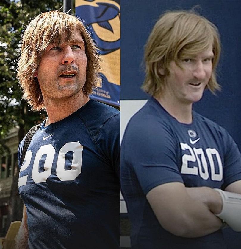 Chad Powers: O Quaterback, com Glen Powell, estreia no mesmo dia no Brasil e nos EUA Chad-Powers-comparacao Chad Powers: O Quaterback, com Glen Powell, estreia no mesmo dia no Brasil e nos EUA