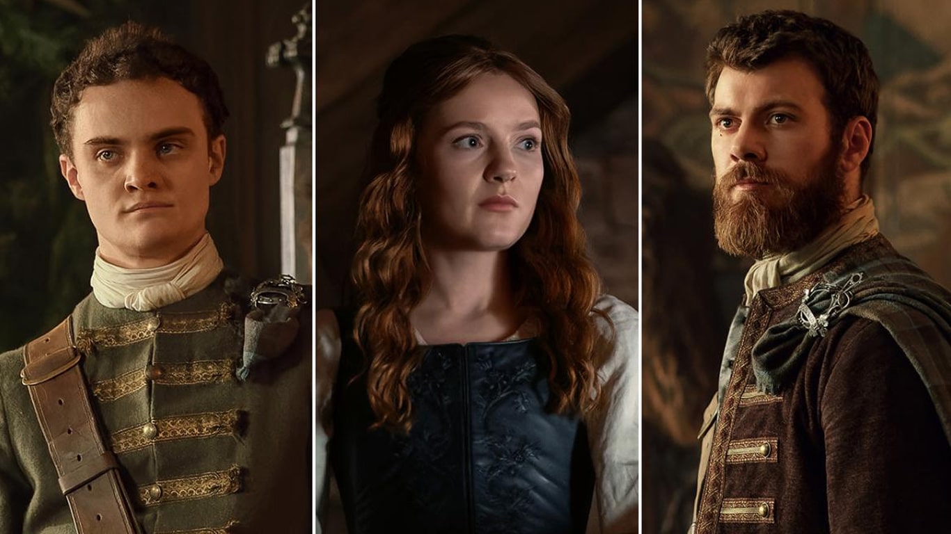Por que Colum e Dougal dividiram o comando em Outlander: Blood of My Blood? Colum-Ellen-e-Dougal-em-Outlander-Blood-of-My-Blood Por que Colum e Dougal dividiram o comando em Outlander: Blood of My Blood?