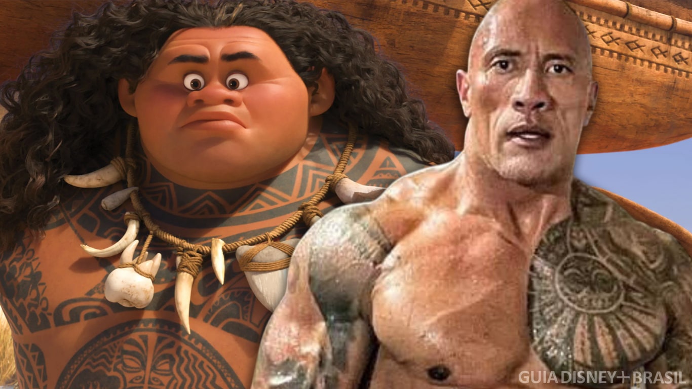 Dwayne-Johnson-Maui-Moana Disney testou Inteligência Artificial para substituir Dwayne Johnson no live-action de Moana