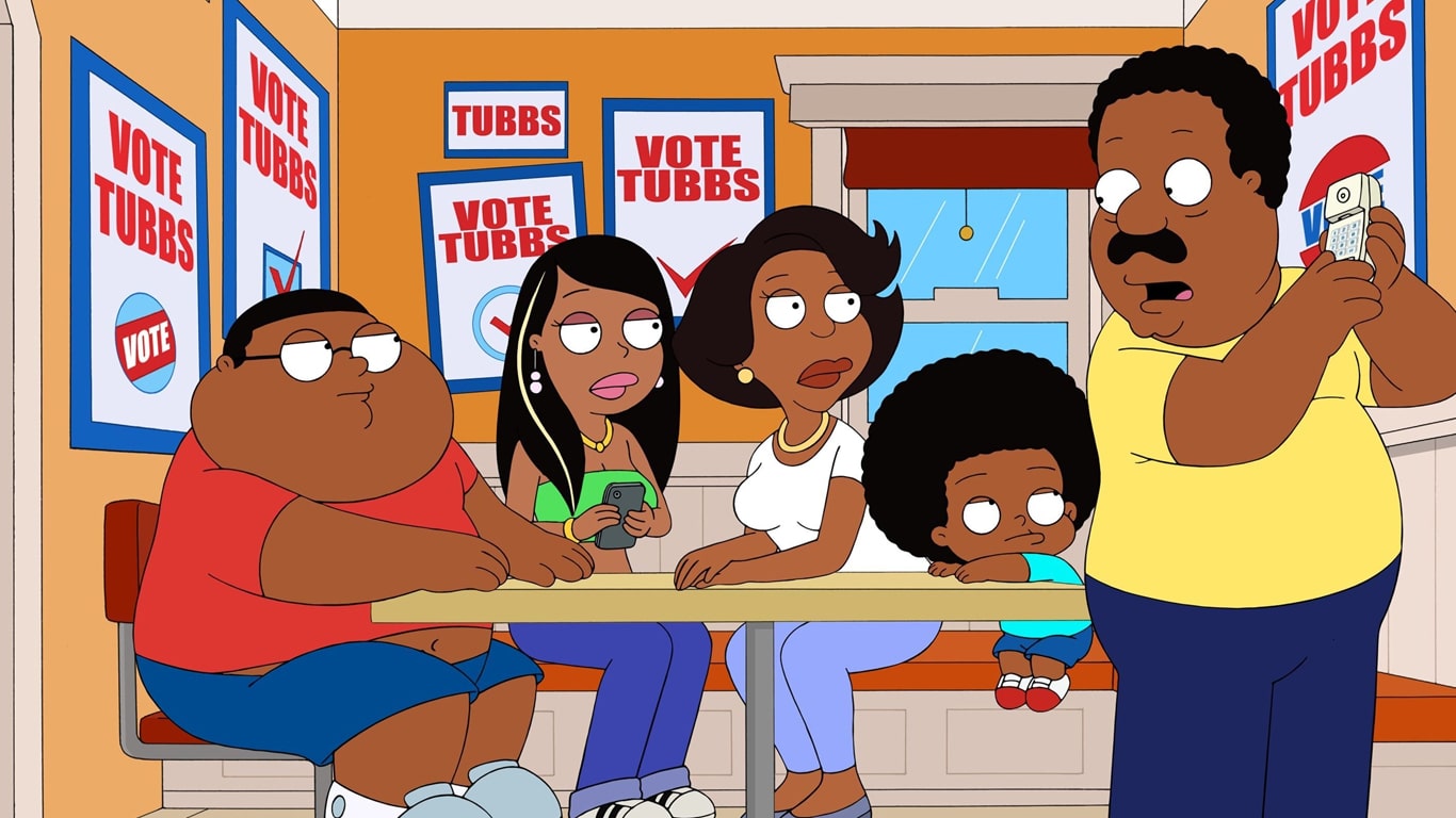 The-Cleveland-Show-Disney-Plus Episódio com viagem à África some de The Cleveland Show, spin-off de Family Guy
