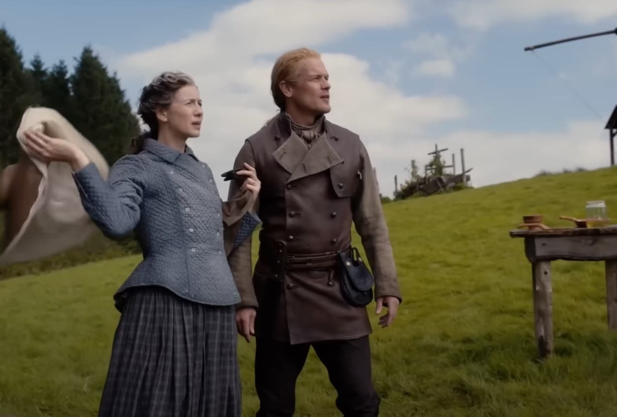 Claire-e-Jamie-na-oitava-temporada-de-Outlander Henry Beauchamp aparece para Claire na 8ª temporada de Outlander? Fãs acreditam que sim