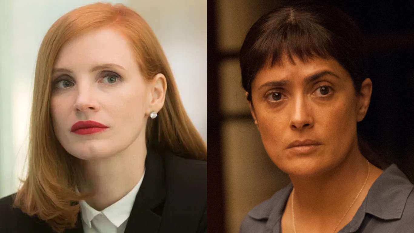 Silenciosamente, Disney+ apaga filmes com Jessica Chastain e Salma Hayek Jessica-Chastain-e-Salma-Hayek Silenciosamente, Disney+ apaga filmes com Jessica Chastain e Salma Hayek