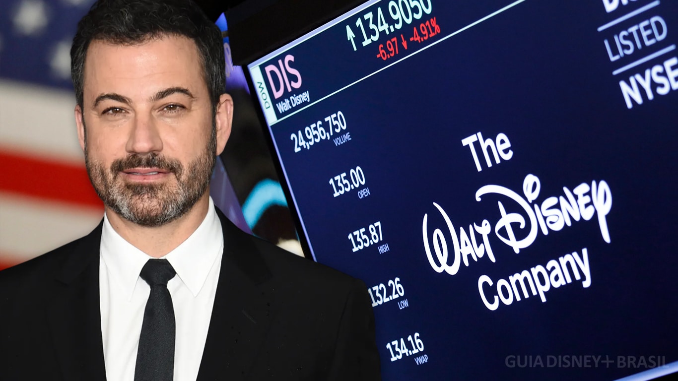 Jimmy-Kimmel-e-queda-nas-acoes-da-Disney Acionistas da Disney abrem investigação exigindo documentos internos sobre Jimmy Kimmel