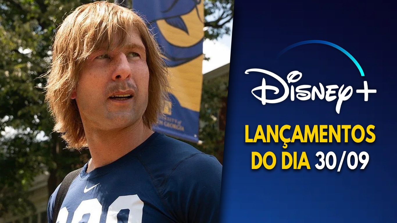 Lancamentos-Disney-Plus-do-dia-30-09-2025 Disney+ lança a série Chad Powers e Especial em homenagem a Paulo Soares, o Amigão